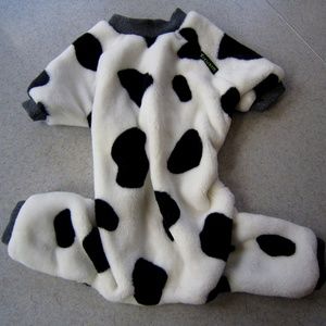 Fitwarm Medium Dog Pajamas Cow Print